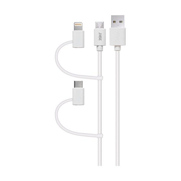 3SIXT Multi Tip 3 in 1 USB-C / Lightning MFI / Micro USB